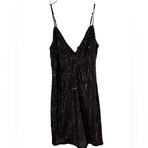 Ramy Brook Sequin Lila Black Dress Size 6 NWT - Picture 1 of 10